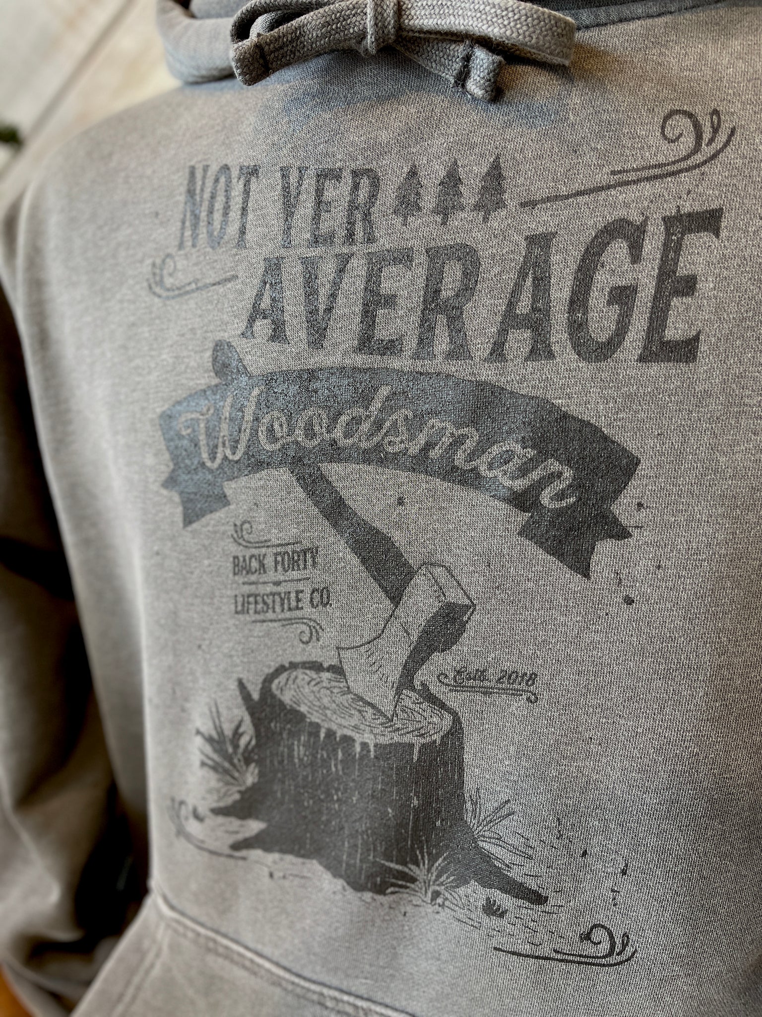 Not Yer Average Woodsman Grey Hoodie - Unisex